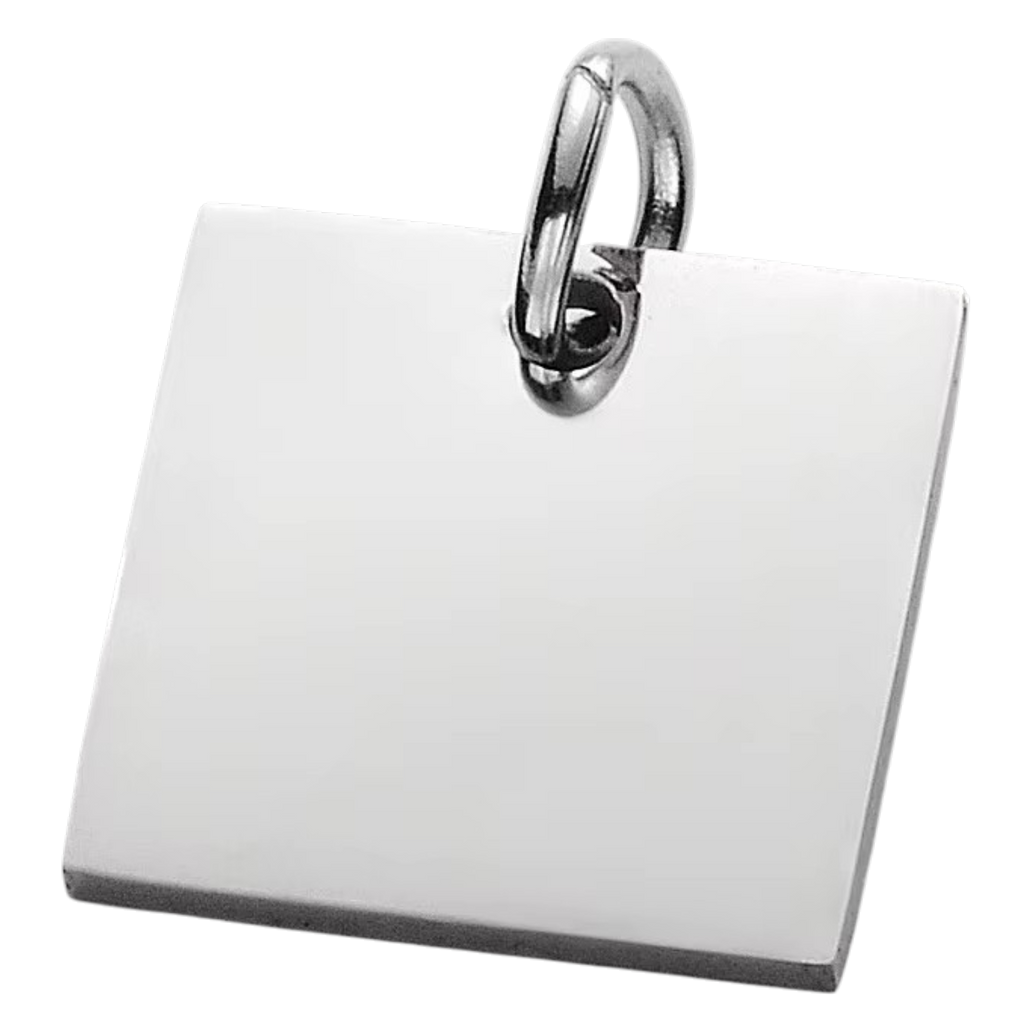 Gravure pendentif carré