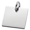 Gravure pendentif carré