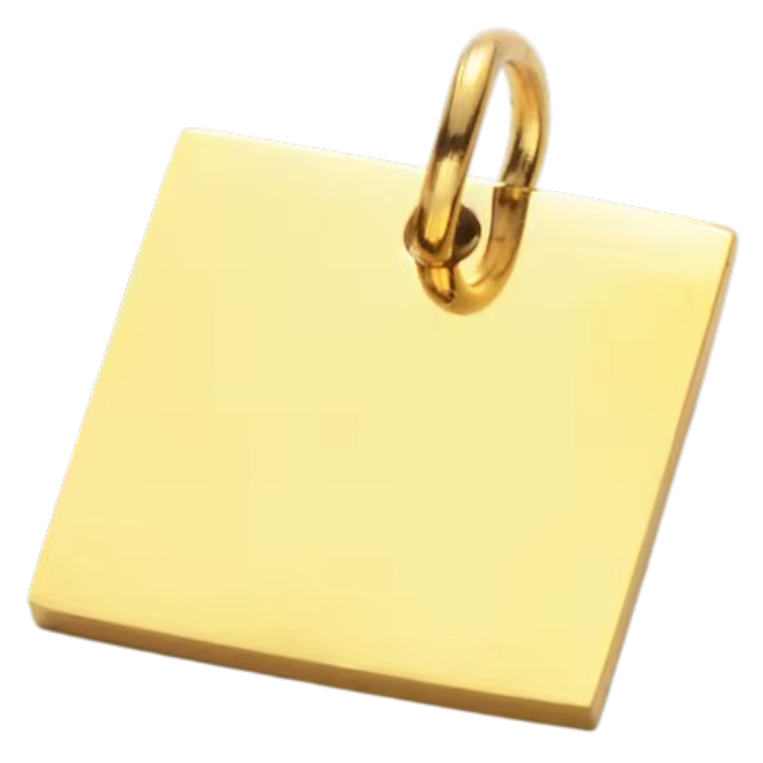 Gravure pendentif carré