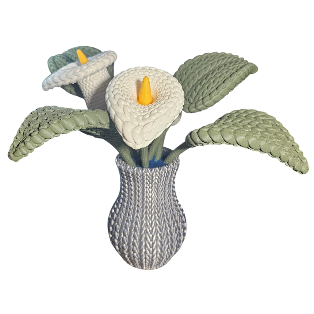 Fleur Zantedeschia tricotée au crochet