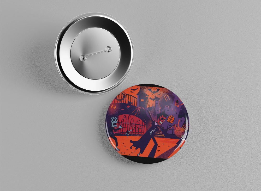 Badge Halloween 1/2