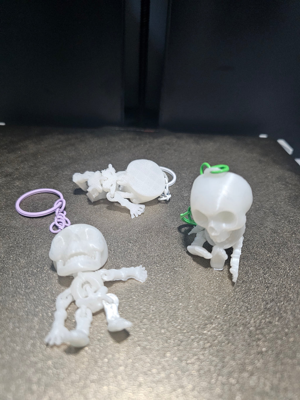 Porte clé 3D : Squelette phosphorescent (FLEXI)