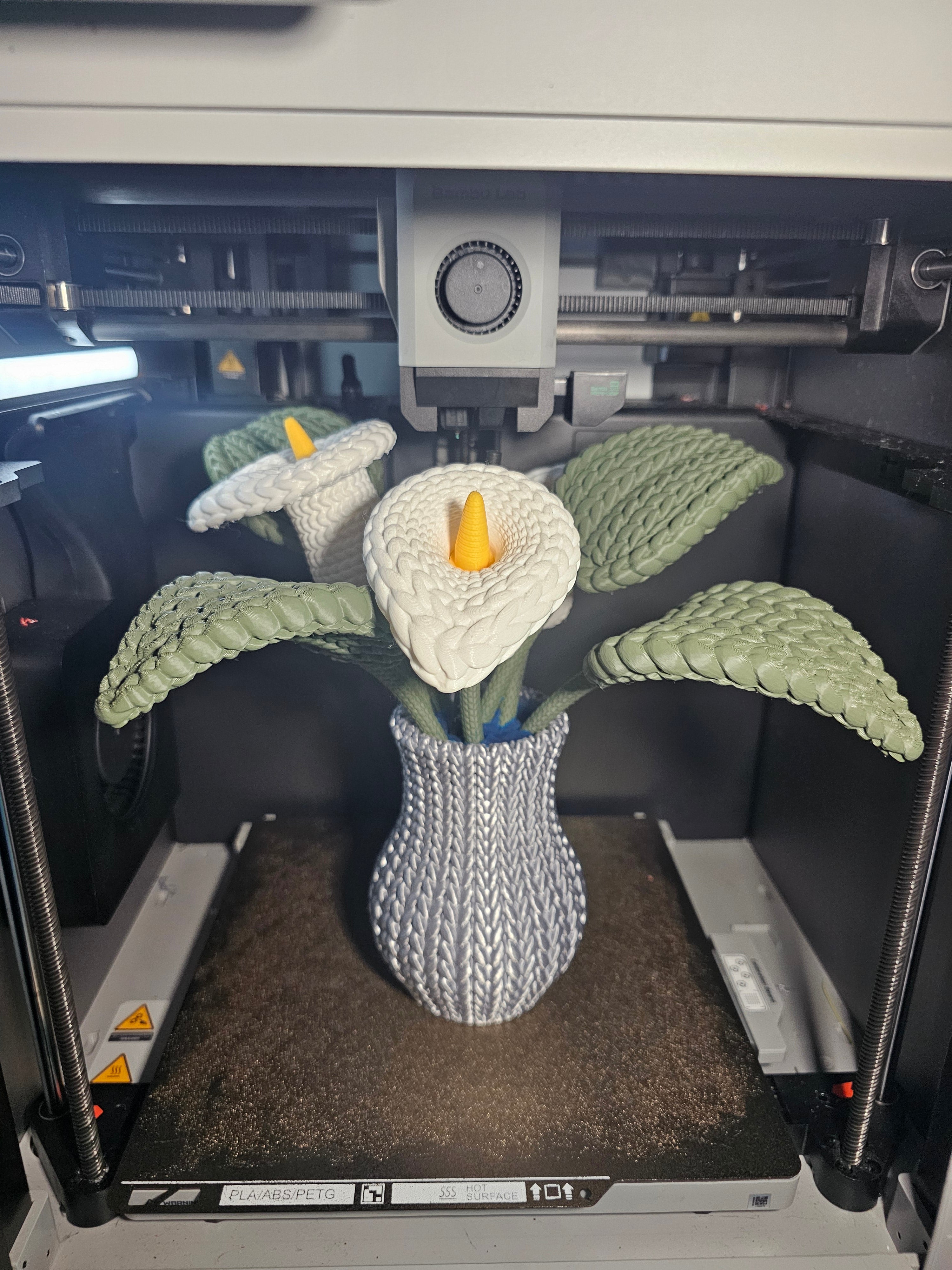 Fleur Zantedeschia tricotée au crochet
