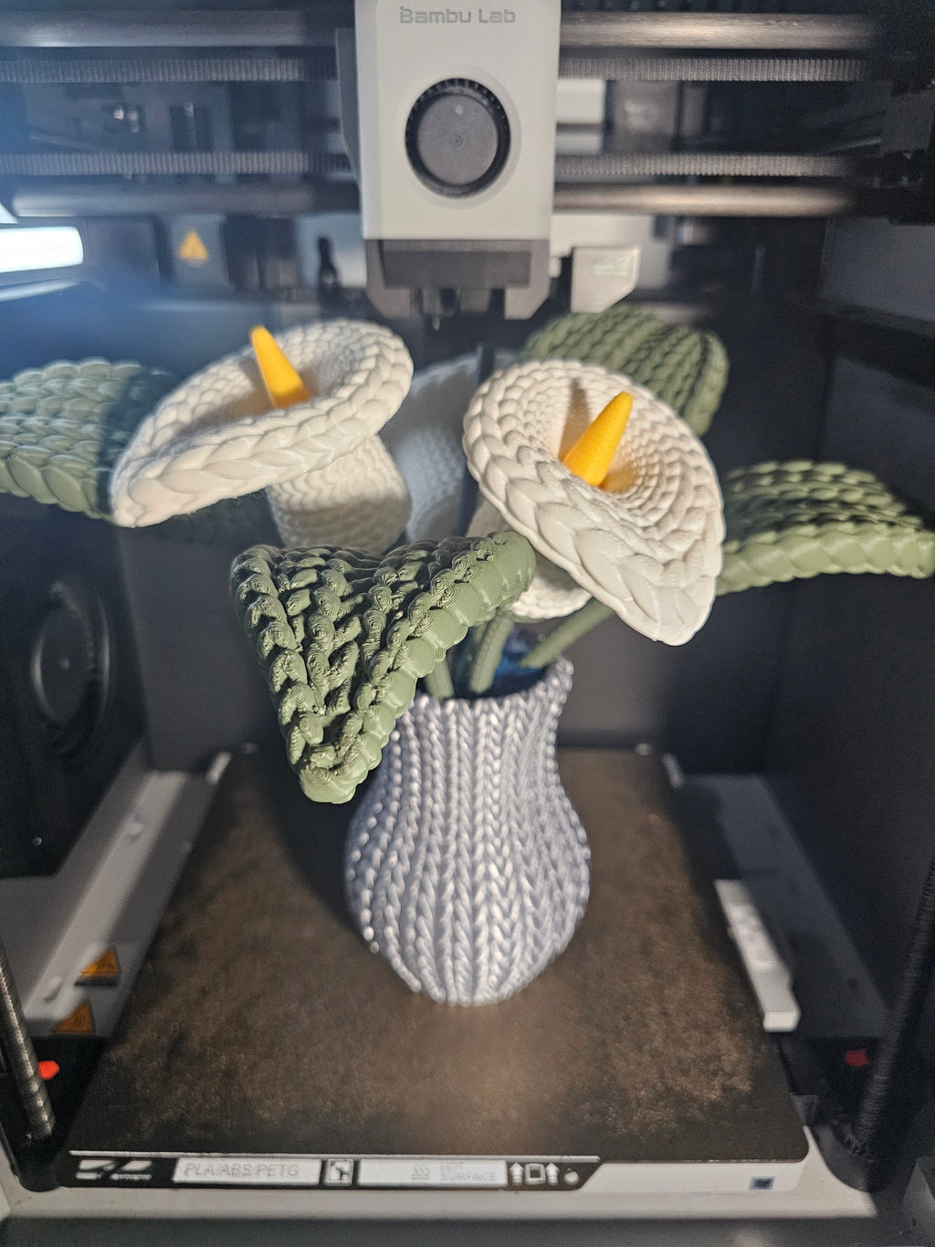 Fleur Zantedeschia tricotée au crochet