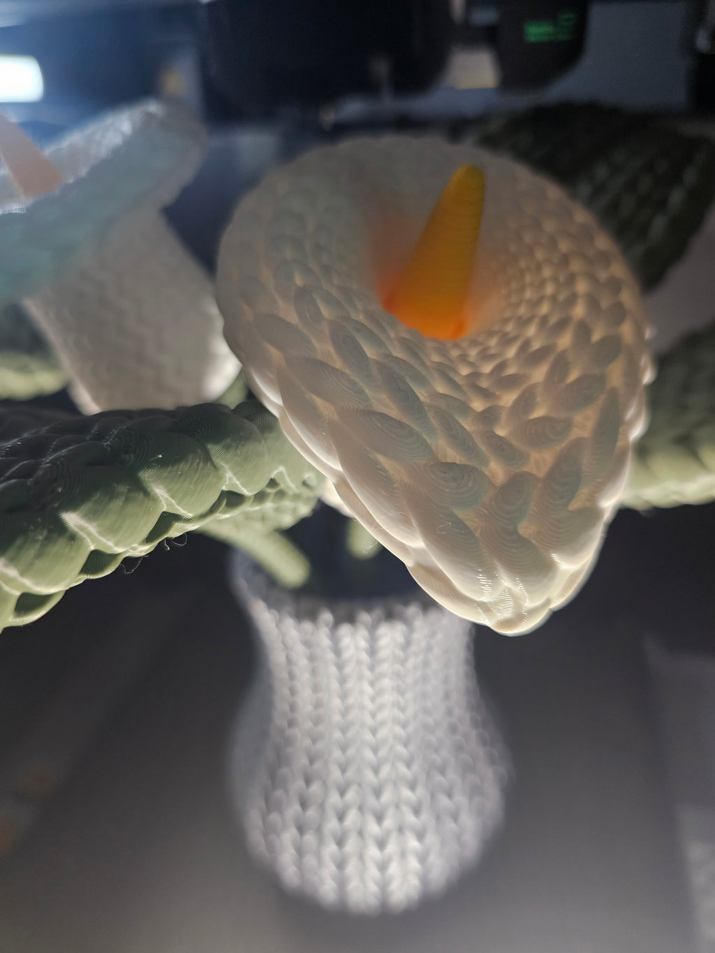 Fleur Zantedeschia tricotée au crochet