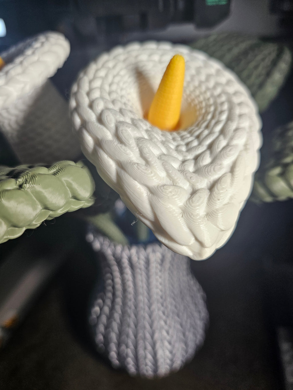 Fleur Zantedeschia tricotée au crochet