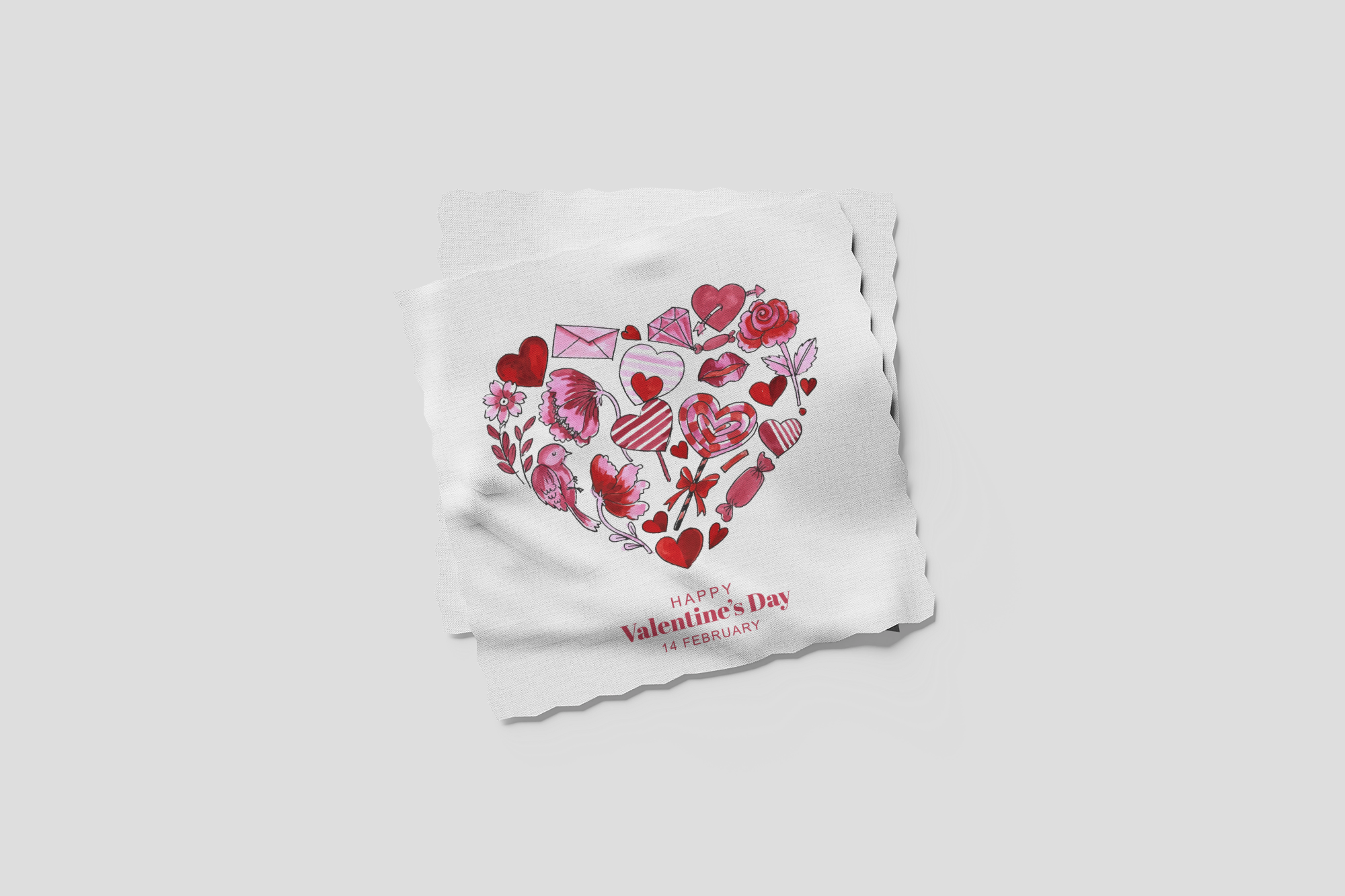 Chiffon lunette Saint Valentin