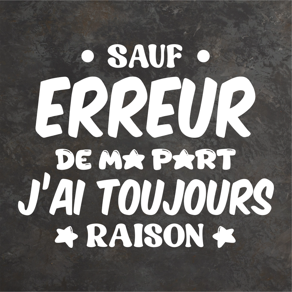 Sous-verre sauf erreur de ma part j'ai toujours raison
