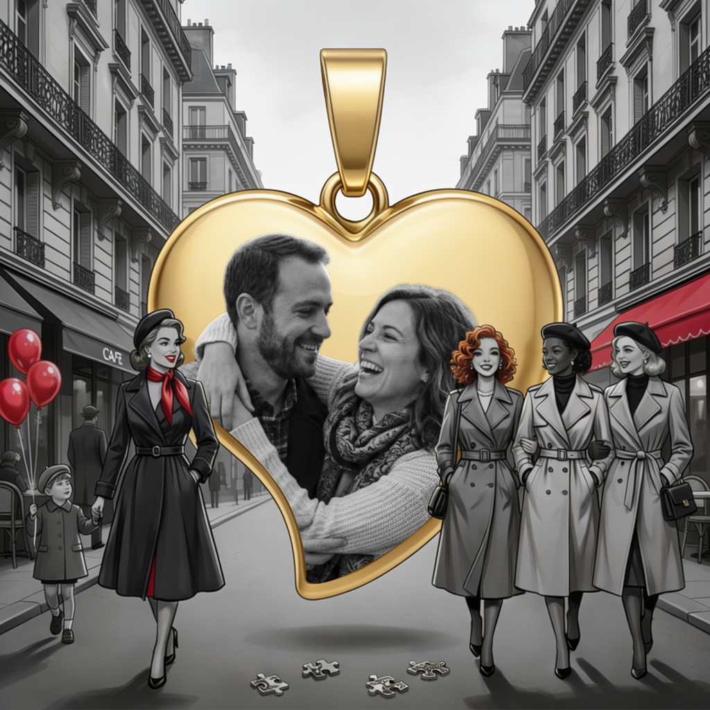 Gravure pendentif cœur