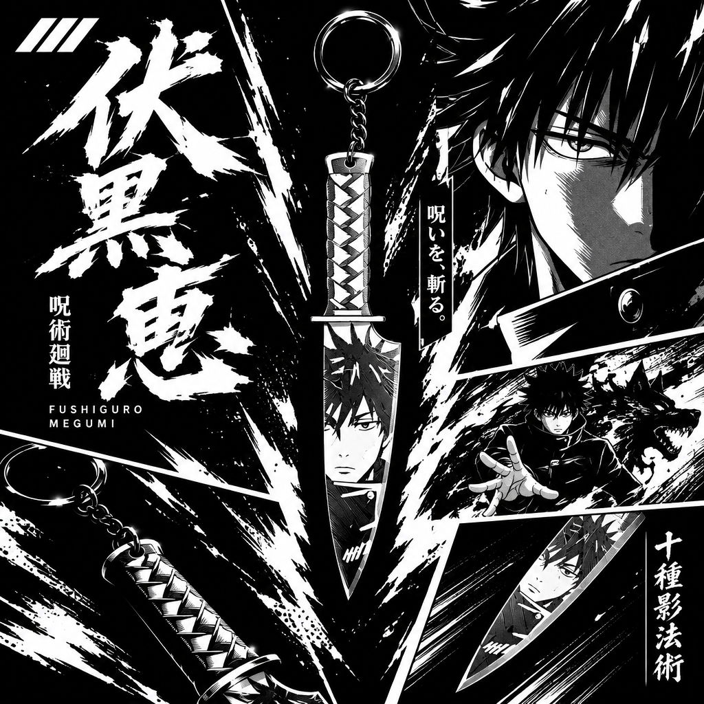 Porte clé 3D : Couteau Jujutsu Kaisen