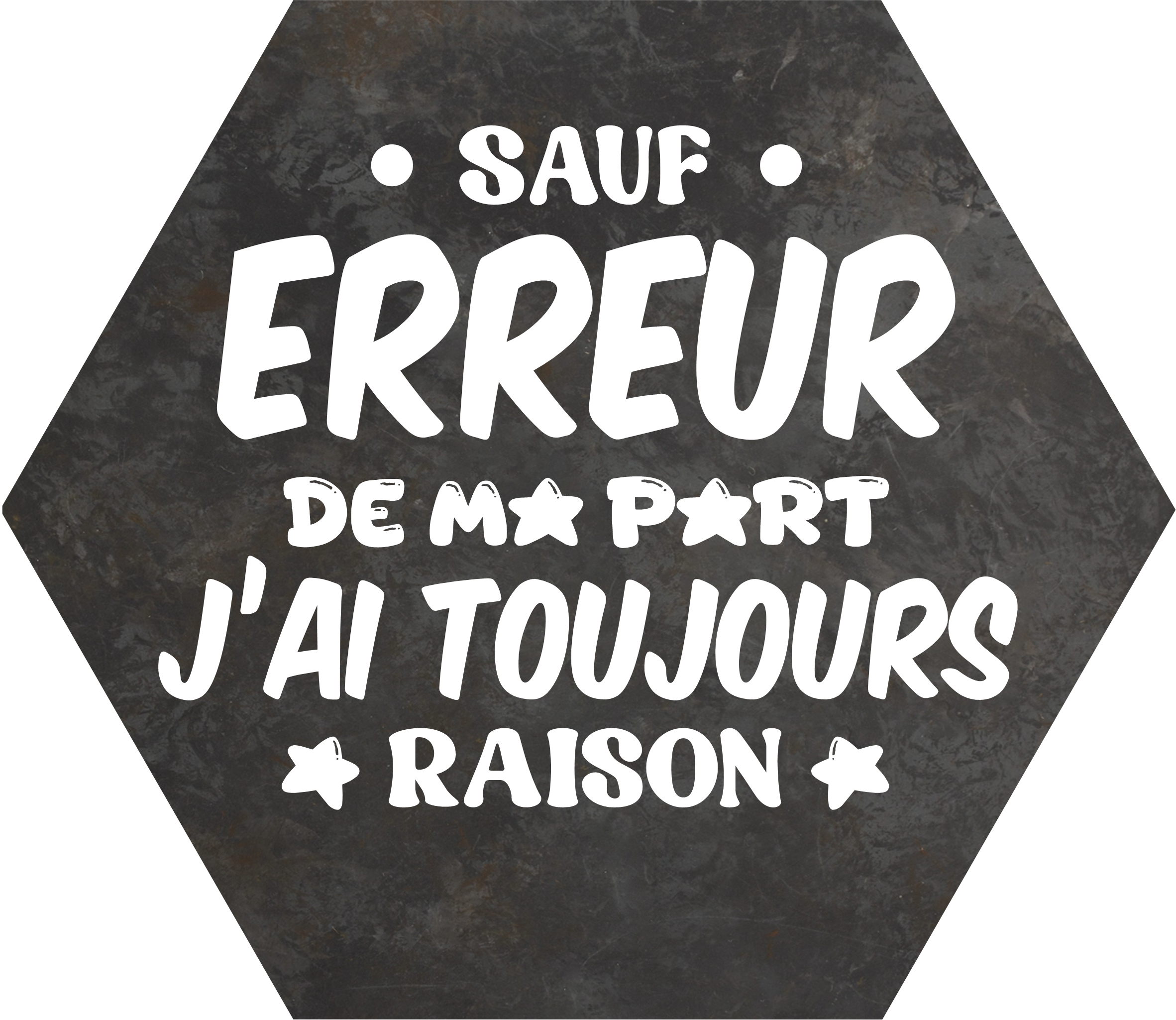 Sous-verre sauf erreur de ma part j'ai toujours raison