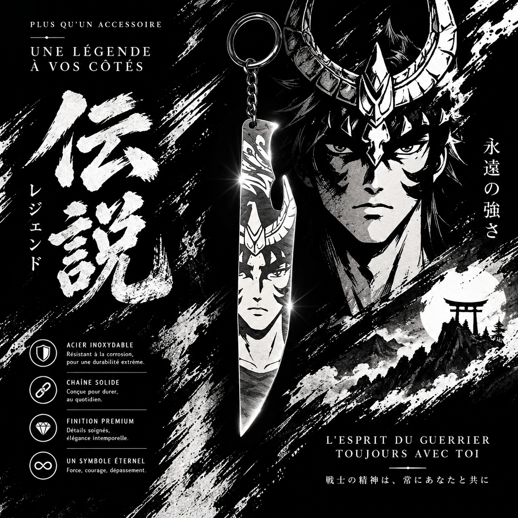 Porte clé 3D : Couteau Saint Seiya