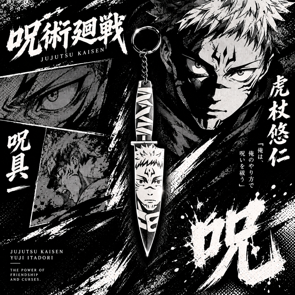 Porte clé 3D : Couteau Jujutsu Kaisen
