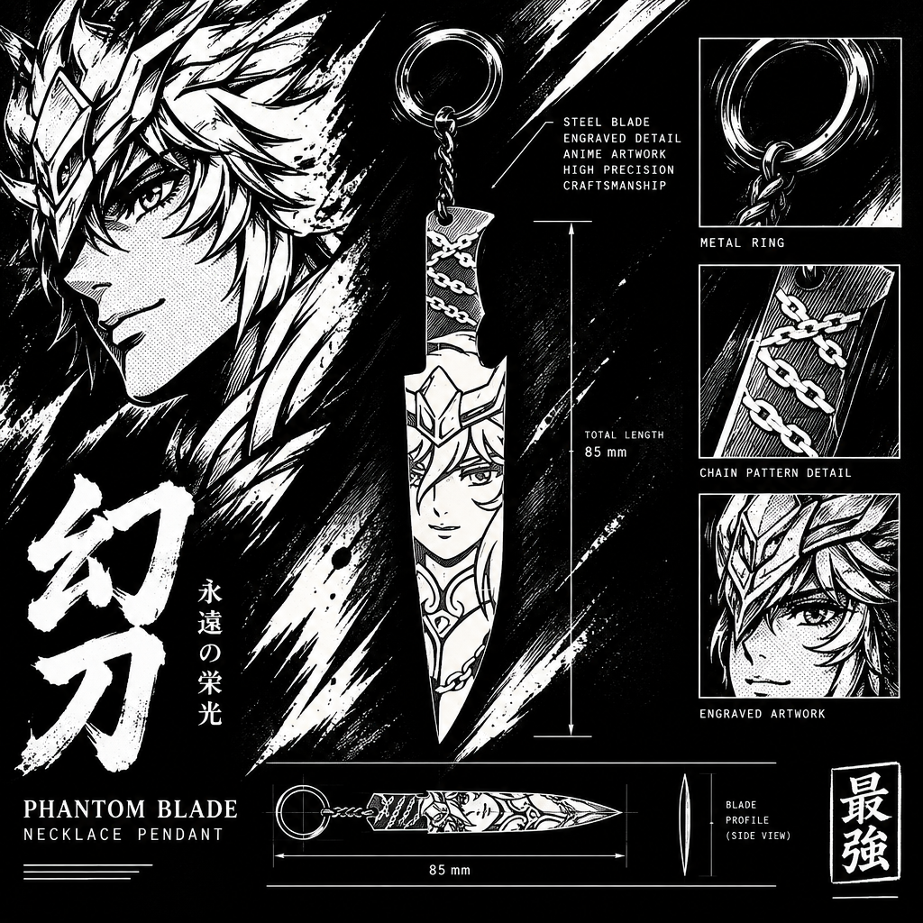 Porte clé 3D : Couteau Saint Seiya