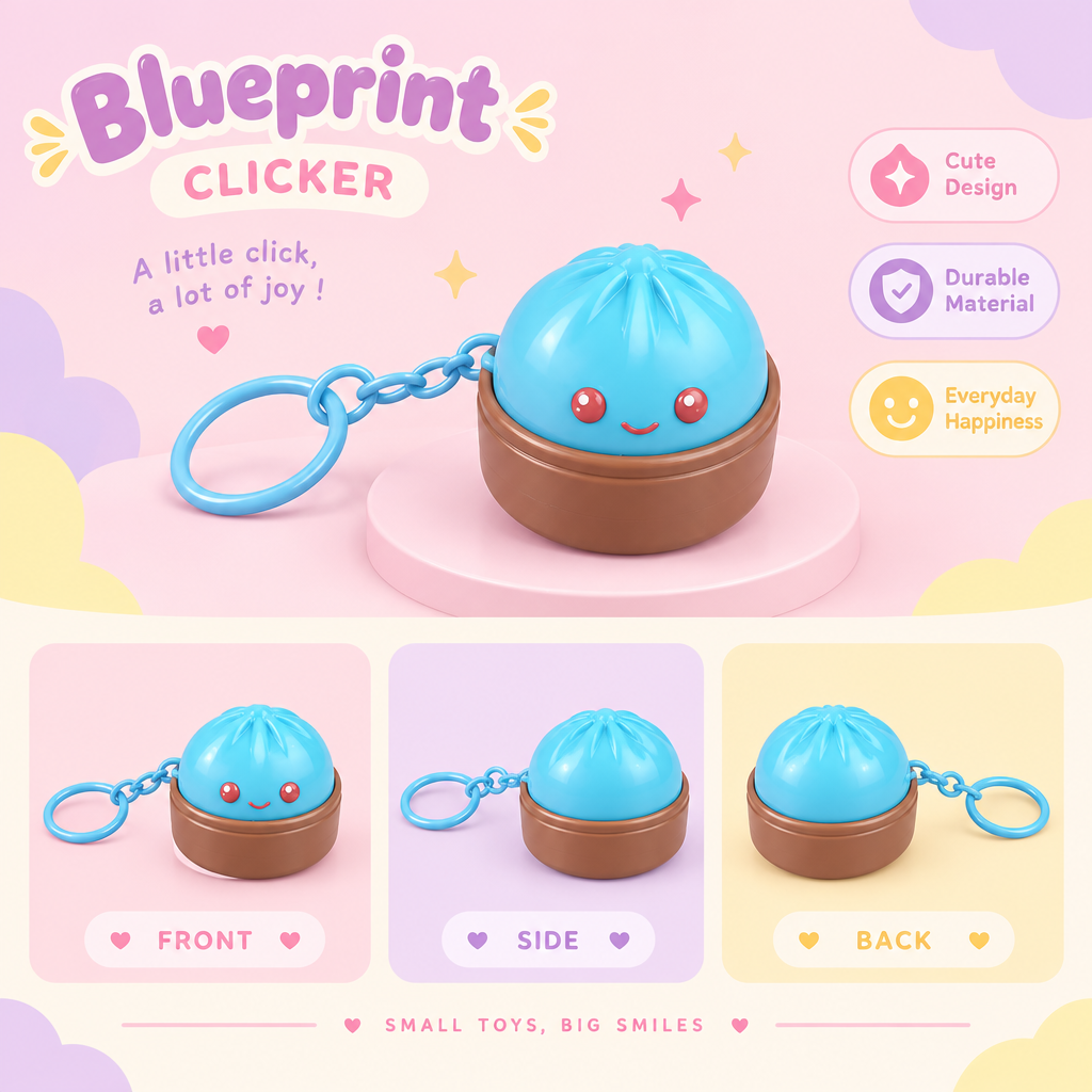 Porte clé 3D : Bao adorables (CLICKER)