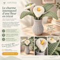 Fleur Zantedeschia tricotée au crochet