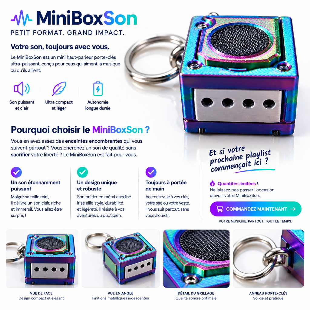 Porte clé 3D : Game cube (CLICKER)