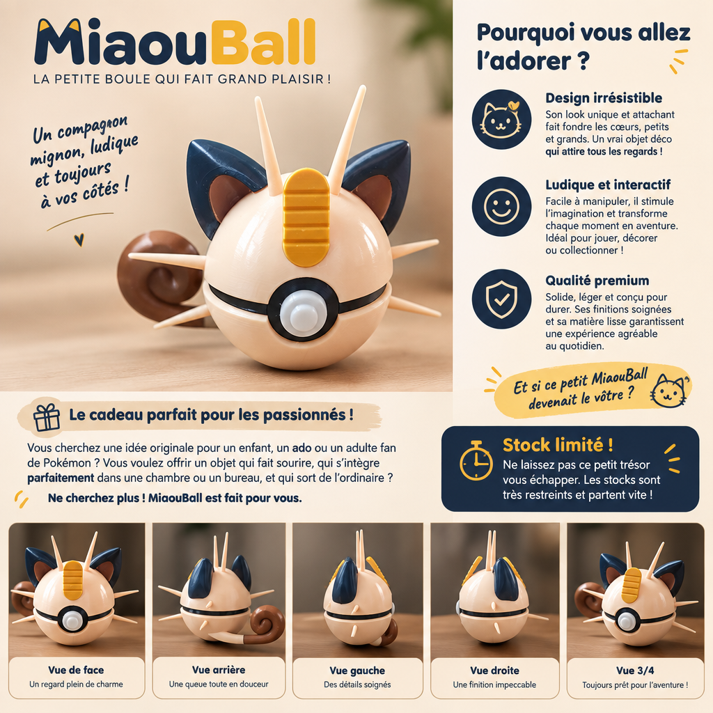 Figurine : Pokéball Miaouss