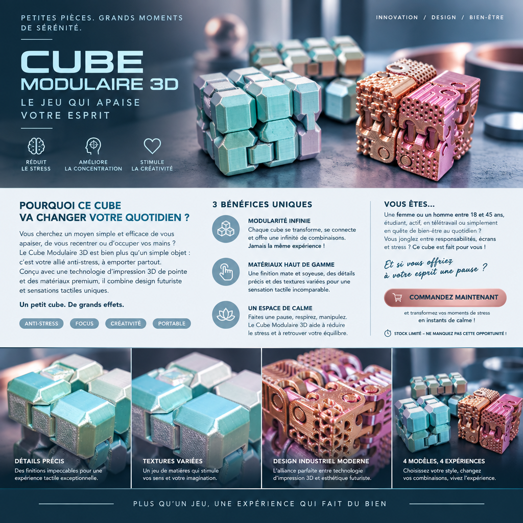 Cube modulaire 3D (FLEXI)