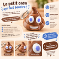 Porte clé 3D : Emoji Poo caca (CLICKER)