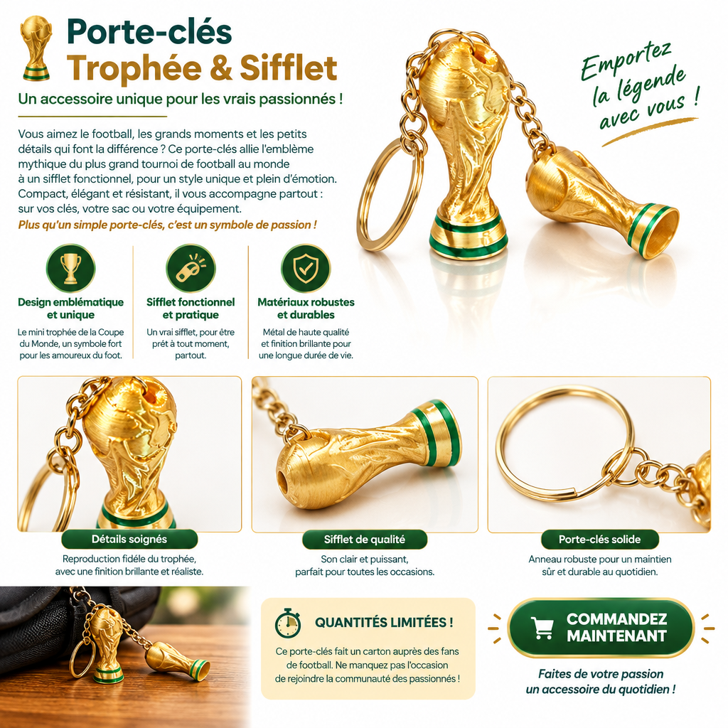 Porte clé 3D : Coupe du monde