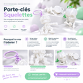 Porte clé 3D : Squelette phosphorescent (FLEXI)